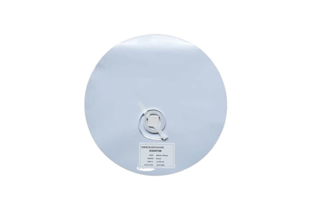 Glazen badkamerspiegel met anti-condenslaag, geschikt voor moderne badkamers en stijlvolle badkamersetup. Perfect voor functionaliteit en design in elke badkamer.