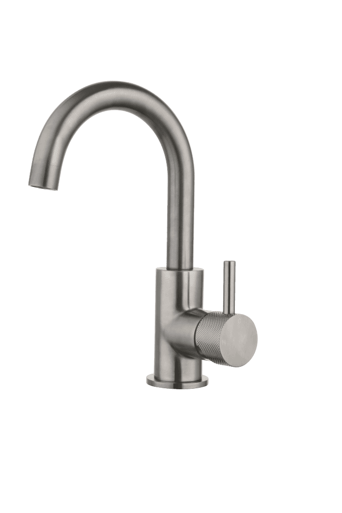 Verchroomde keukenkraan met enkele hendel, modern design, hoogmodel voor keuken, duurzame en stijlvolle keukenkraan, ideaal voor elke keuken.